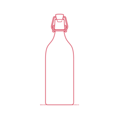 Objects Beverage Serveware Ikea Korken Bottle 34 Oz Sticker Outline Svg File, Free Vectors File